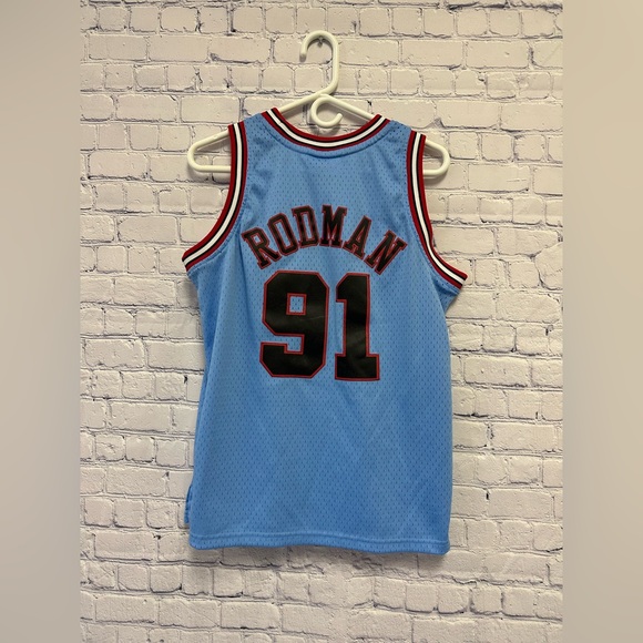 Mitchell & Ness Dennis Rodman NBA 91 Jersey Youth Size Large - Picture 6 of 11
